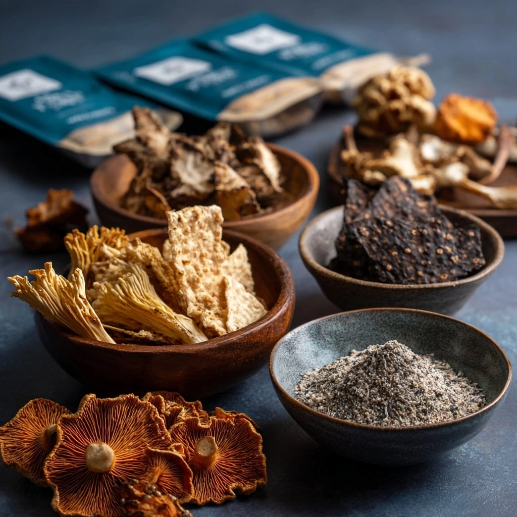 Functional Umami and Mushroom-Based Snacks