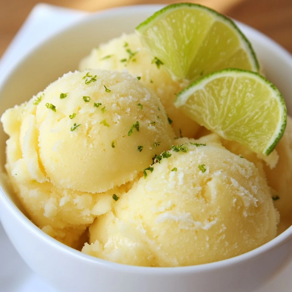 5. Pineapple and Coconut Sorbet